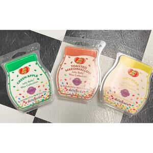 Jelly Belly Collection Scentsy Wax Bars Lot Marshmallow Pear Apple Discontinued